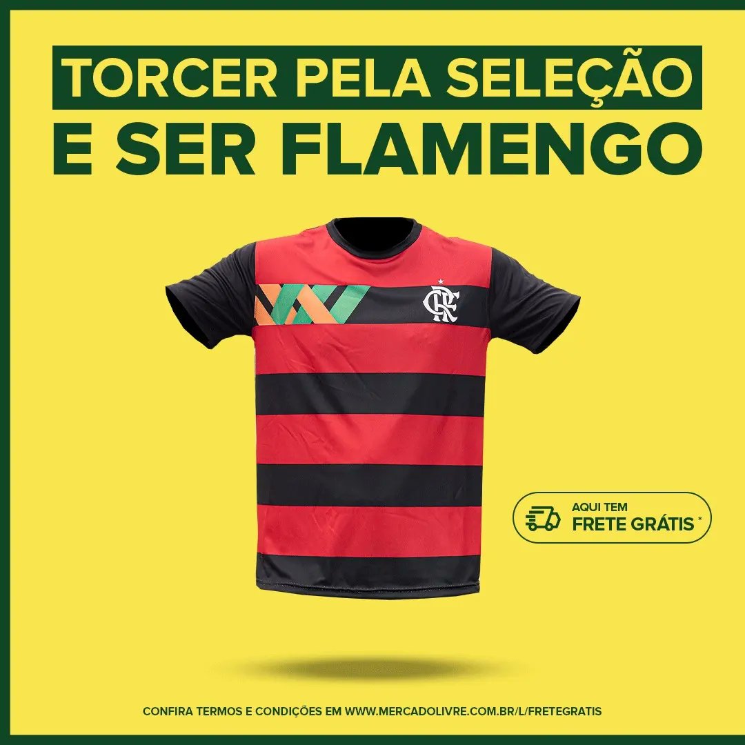 Camiseta nova de apoio a seleção feminina de futebol / Divulgação Flamengo